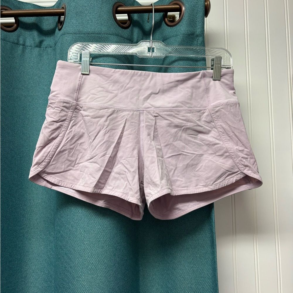 lululemon athletica Light Purple Athletic Shorts Size 6 - Picture 2 of 6
